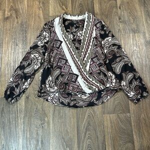 Alfani Crossed Over Blouse